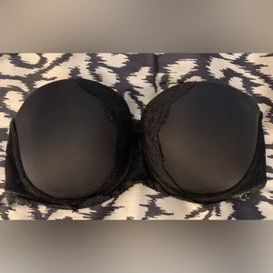 Victoria’s Secret black lace multi-way, strapless bra